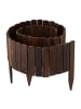 relaxdays Beeteinfassung in Dunkelbraun - (B)200 x (H)20 cm