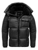 Humy Winterjacke mit Kapuze in Schwarz