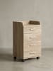 KADIMA DESIGN Rollcontainer WL5.749 40x70,5x33cm , Schreibtisch-Container in Sonoma