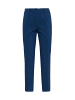 GOLDNER Kurzgröße:  Moderne Hose mit streckenden Biesen in royalblau