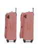 Redolz Essentials 12 LARGE 4 Rollen Trolley 79 cm mit Dehnfalte in rose