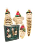 Krebs Glas Lauscha 4er-Set: Baumschmuck-Glasornament in Bunt