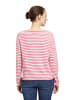 BETTY & CO Strickpullover mit U-Boot-Ausschnitt in Cream/Pink