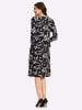 WITT WEIDEN Jersey-Kleid in schwarz-sand-bedruckt