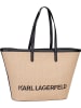Karl Lagerfeld Shopper K/Essential Raffia 241W in Natural