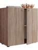 VCM  Holz Kommode Sideboard Anrichte Vandol 1 Drehtüren in Sonoma-Eiche (Sägerau)