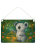 Mr. & Mrs. Panda Schild Waage Astrologie Design ohne Spruch in Weiß