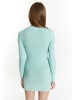 myMo Damen Strickkleid Mini in Lagune Minze