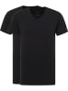 Carlo Colucci T-Shirt Cavalletti in Schwarz