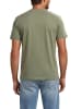 Mustang T-Shirt Basic Print Tee in Oliv
