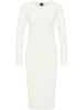 DreiMaster Damen Strickkleid in Wollweiss