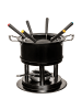 5five Simply Smart Fondue-Set für 6 Personen, Metall in Schwarz, (B) 19 x (H) 19 x (L) 25,5 cm