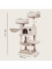 Feandrea Katzenbaum Clawfy in Beige - (B)50 x (H)135 x (T)50 cm