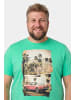 Men Plus Kurzarm T-Shirt in himmelblau