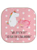 Mr. & Mrs. Panda Glasuntersetzer Einhorn Schwein mit Spruch in Rot Pastell