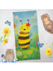 Mr. & Mrs. Panda Kinderhandtuch Biene Happy Design ohne Spruch in Weiß