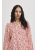 ICHI Langarm-Bluse IXHARPER Regular fit in Mars Red Flower Print
