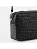Seidenfelt Nesna Umhängetasche 22 cm in croco print black
