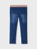 name it Jeanshose in dark blue denim/Detail GOLD ROSE LUREX