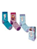 Kids Licensing Socken mit attraktivem Muster 3 Paar Frozen Elsa Anna 3 Jahre