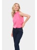 SAINT TROPEZ Ärmellose Bluse AileenSZ Gerade Passform in Fandango Pink
