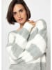 SASSYCLASSY Gestreifter Pullover in Grau
