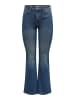 JDY Flared fit jeans in Dark Blue Denim