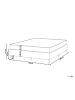 Beliani Boxspring Bett COUNTESS in Grau/Braun - (W) 160 x (H) 53 x (L) 200 cm