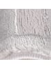 KADIMA DESIGN Teppich Kurzflor 3D-Muster Polypropylen Wohnzimmer in Silber