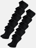 Tazzio Tazzio Herren Sneaker Socken 10er-Pack A906 (Schwarz, 35-38)