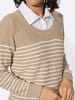 WITT WEIDEN 2-in-1-Pullover in beige-ecru-gemustert