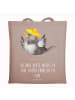 Mr. & Mrs. Panda Tragetasche Rabe Sombrero mit Spruch in Braun Pastell