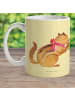 Mr. & Mrs. Panda Kaffeetasse Eichhörnchen Smoothie ohne Spruch in Gelb Pastell