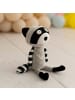 Crochetts Waschbär in Schwarz und Grau – (B)36 x (H)13 x (T)14 cm