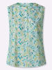 Heine Blusentop in limone-türkis-bedruckt