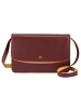 DuDu Schultertasche Leder 29 cm in burgundy