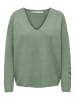 ONLY Feinstrick Pullover ONLRICA LIFE Longsleeve V-Ausschnitt in Grün-2