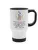 Mr. & Mrs. Panda Thermo Mug Hase Blume mit Spruch in Weiß
