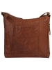 SPIKES & SPARROW Umhängetasche echt Leder in cognac