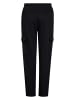 Petrol Industries Fleece Cargo-Jogginghose forgebay in Schwarz