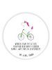 Mr. & Mrs. Panda magnet Einhorn Radfahrer mit Spruch in Weiß