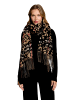 Betty Barclay Winterschal mit Fransen in Camel/Black