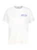 Sublevel Rundhals T-Shirt Kurzarm Motivprint Casual in Weiß-3