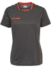 Hummel Hummel T-Shirt Hmlauthentic Multisport Damen Atmungsaktiv Feuchtigkeitsabsorbierenden in ASPHALT