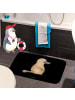 Mr. & Mrs. Panda Duschvorleger Schnabeltier Mut ohne Spruch in Schwarz