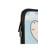 Mr. & Mrs. Panda Laptop Tasche Einhorn Yoga Design mit Spruch in Weiß