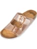 palado Pantoletten in Metallic Rose