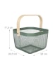 relaxdays Aufbewahrungskorb in Mint - (B)26x (H)17,5 x (T)24,5 cm