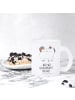 Mr. & Mrs. Panda Glas Tasse Einhorn Stolzieren mit Spruch in Transparent