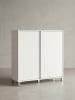 KADIMA DESIGN Schuhschrank WL5.712 Holz 100x108x37,5 cm Ablage Hoch, Design in Weiß